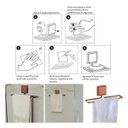 Ver imagem 7 de Toalheiro de Parede 25cm Porta Toalha em Aço Fixação por Adesivo - Wp Connect Toalheiro de Banheiro 