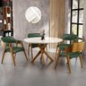 Cadeira para Sala de Jantar e Estar Living Estofada Suran L02 Couríssimo Verde Musgo - Lyam - 2