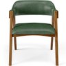 Cadeira para Sala de Jantar e Estar Living Estofada Suran L02 Couríssimo Verde Musgo - Lyam - 3