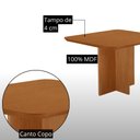 Ver imagem 3 de Mesa para Sala de Jantar Olimpia 90cm Tampo MDF Canto Copo Laminado