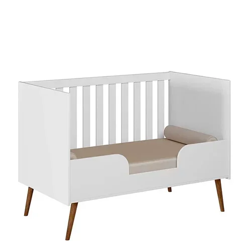 Jogo de Quarto Infantil Lunna Retrô com Cômoda e Berço - Peternella Móveis - 6