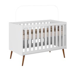 Jogo de Quarto Infantil Lunna Retrô com Cômoda e Berço - Peternella Móveis - 5