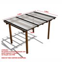 Ver imagem 5 de Kit Policarbonato Cristal 4mm 3,00m X 1,00m - Perfis Naturais