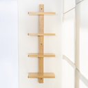 Ver imagem 2 de Estante suspensa de bambu 4 andares - Oikos