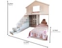 Ver imagem 4 de Cama Casinha M2 (Playground, Meninas, Meninos, quarto) VETORIAL MÓVEIS
