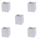 Ver imagem 1 de Kit com 5 Arandelas Sivir 2 Focos Pequena:branco