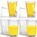 Ver imagem 1 de Kit 8 Copos Cristal 4 Copos 280ml + 4 Copos 400ml Resistente