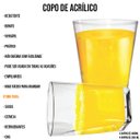 Ver imagem 3 de Kit 8 Copos Cristal 4 Copos 280ml + 4 Copos 400ml Resistente