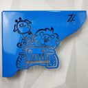 Ver imagem 4 de Mão Francesas de Aço Ornamentada Safari Azul Zarg Decorativa 20cm Menino