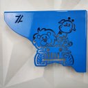 Ver imagem 5 de Mão Francesas de Aço Ornamentada Safari Azul Zarg Decorativa 20cm Menino