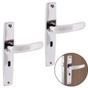 Ver imagem 1 de Fechadura para Porta Interna Aço Inox Polido Cromado | Aliança | Kit 02 Un