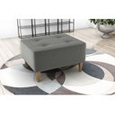 Ver imagem 2 de Puff Decorativo Piva Suede Cinza