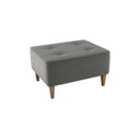 Ver imagem 1 de Puff Decorativo Piva Suede Cinza