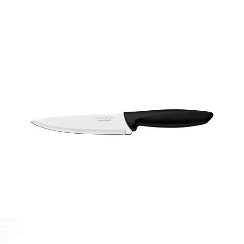 Faca Chef Tramontina Plenus com Lâmina em Aço Inox e Cabo de Polipropileno Preto 6" Tramontina