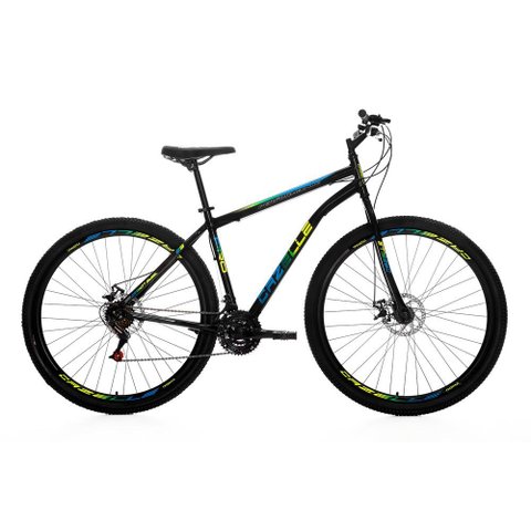 Bicicleta Cazelle Roma A.29 Tam 18 Aco Carbono F.disco 21v -quadro Preto C/ Adesivo Preto/adesivo Az