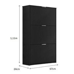 Sapateira Organizadora 3 Portas Basculante - Onix - 3