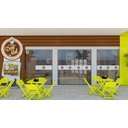 Ver imagem 4 de Conjunto 1 Mesa 4 Cadeira Dobrável Plástico Bar Varanda Açaí Cor:branco