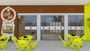 Ver imagem 4 de Conjunto 1 Mesa 4 Cadeira Dobrável Plástico Bar Varanda Açaí Cor:branco
