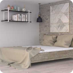 Prateleira Estilo Industrial Para Quarto Parede GND BP 80cm - 2