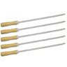 Kit 5 Mini Espetinho Espeto Churrasquinho Rua 30cm Lâmina - 1
