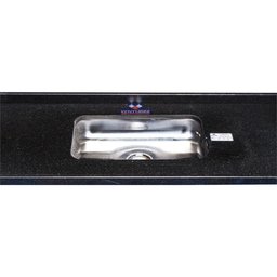 Pia De Granito Com Cuba Em Inox Pop 120Cm Preto São Gabriel - 6