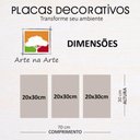 Ver imagem 3 de Kit Placas Quadros 3 Peças Mdf 20x30 Amor Fé e Paz 