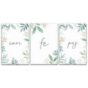 Ver imagem 1 de Kit Placas Quadros 3 Peças Mdf 20x30 Amor Fé e Paz 