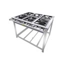 Ver imagem 1 de Fogão Industrial 6 Bocas Simples e Duplo Inox 30x30cm P7 Copametal
