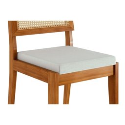 Cadeira de Cozinha Rainha Kit 6 Uni Natural - Nesher - 6