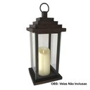 Ver imagem 6 de Lanterna de Chão Rustica Ouro Velho Media Libertas Rosas Lanterna Rustica Verniz