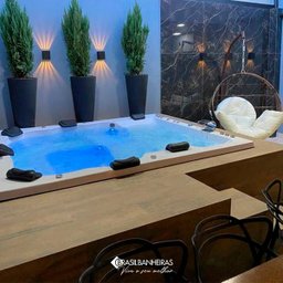 Spa Quadrado Amparo Combate com Hidro em Acrílico - 2.40x2.00x0.78 - 127v - 3