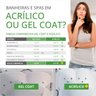 Spa Quadrado Amparo Combate com Hidro em Acrílico - 2.40x2.00x0.78 - 127v - 2
