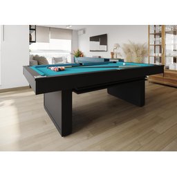 Mesa de Sinuca/bilhar com Tampo de Jantar - 2,00x1,10 - Azul Petróleo - 3