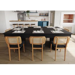 Mesa de Sinuca/bilhar com Tampo de Jantar - 2,00x1,10 - Azul Petróleo - 6