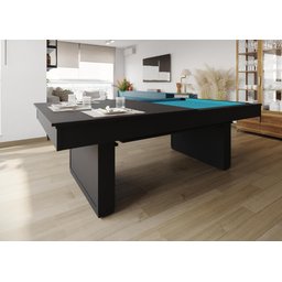 Mesa de Sinuca/bilhar com Tampo de Jantar - 2,00x1,10 - Azul Petróleo - 1