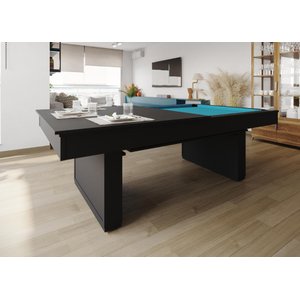 Mesa de Sinuca/bilhar com Tampo de Jantar - 2,00x1,10 - Azul Petróleo