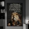 Quadro Decorativo 1 Tela Sucesso É para Aqueles que Acordam Famintos por Ele - 1