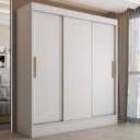 Ver imagem 1 de Guarda-roupa Solteiro Atlanta 3 Portas de Correr 2 Gavetas - Panorama Móveis