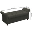Ver imagem 4 de Recamier Calçadeira Bau 160 cm Pes MDF Ogeo Linho SL 74 Peer