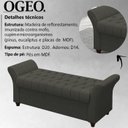 Ver imagem 3 de Recamier Calçadeira Bau 160 cm Pes MDF Ogeo Linho SL 74 Peer