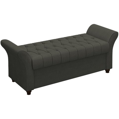 Recamier Calçadeira Bau 160 cm Pes MDF Ogeo Linho SL 74 Peer