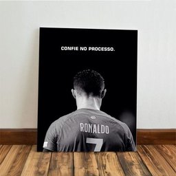 Kit 3 Quadro Cr7 Motivação Cristiano Ronaldo Mdf Tratado 28x20cm - 4