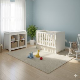 Berço Americano Evolution 4 em 1 Branco Acetinado - Reller - 1