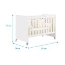 Ver imagem 6 de Berço Americano Evolution 4 em 1 Branco Acetinado - Reller