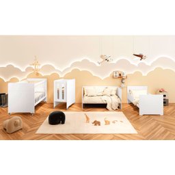 Berço Americano Evolution 4 em 1 Branco Acetinado - Reller - 9