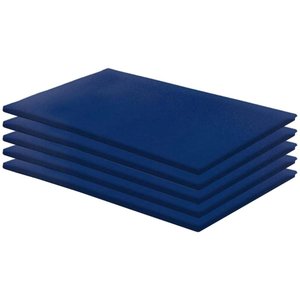Kit 5 Colchonetes Academia 100x60x3 D28 Azul RG Colchões