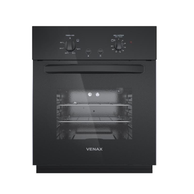 FORNO DE EMBUTIR A GAS 50L TOTALE NERO GIII GAS GLP 220 V