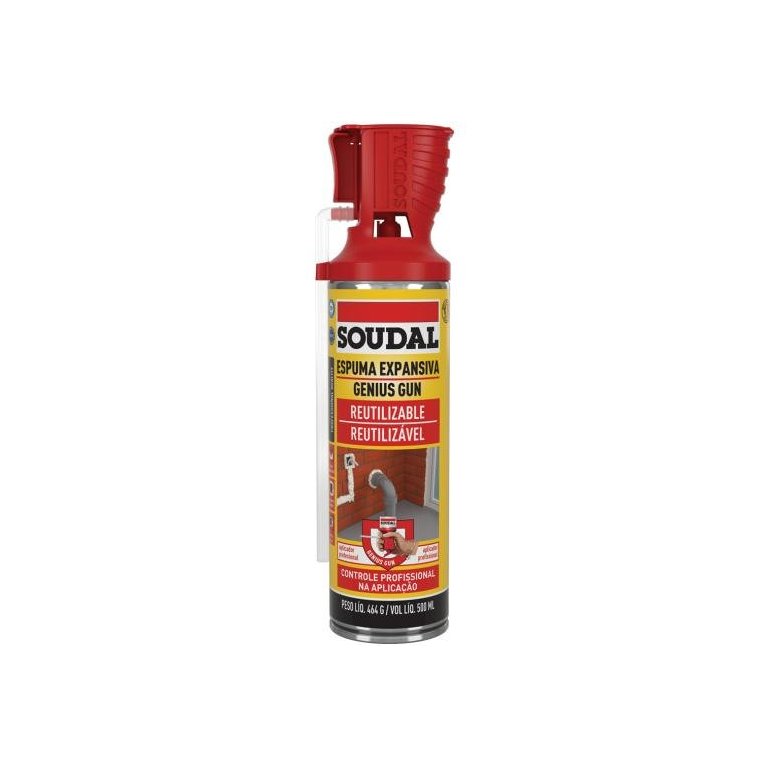 Espuma Expansiva Multiuso Genius Gun - 500ml - Soudal