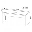 Ver imagem 2 de Mesa Para Escritório Home Office Me4109 Mdp Amendoa