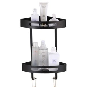 Suporte de Canto Banheiro 2 Prateleiras Porta Shampoo Condicionador Sabonete Box Organizador Lavande